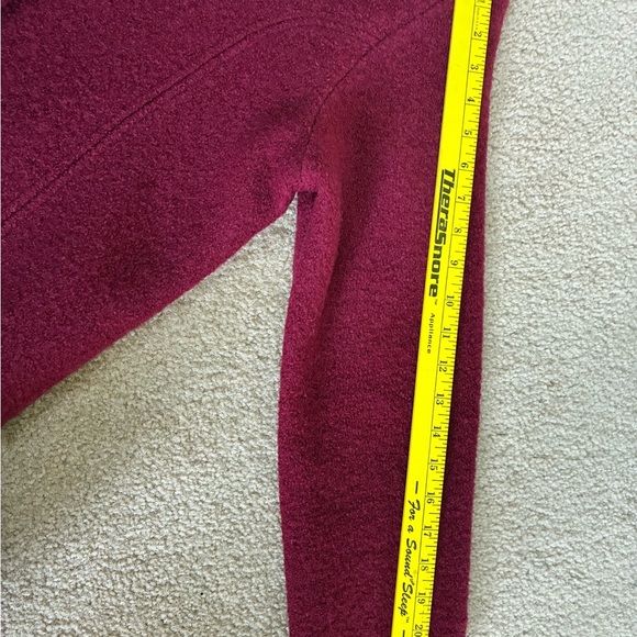 Vintage Orvis Womens Burgundy Cardigan/Jacket Button Up 100% Wool Size 10 - Picture 14 of 15